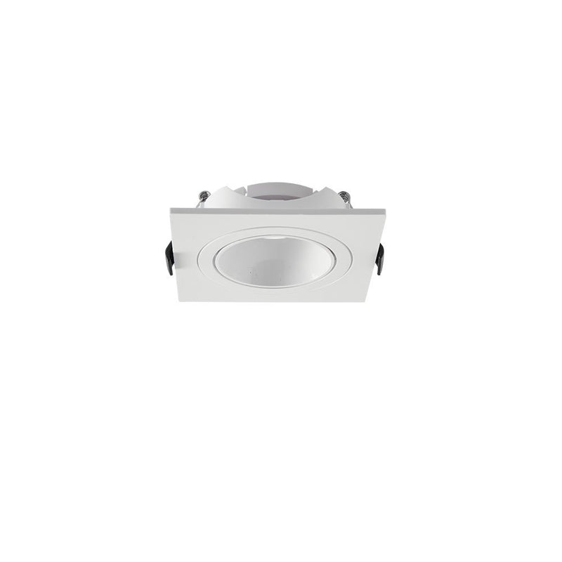 Rectangle Downlight Size Rectangle Polycarbonate Tilt Recessed Downlight GU10 White or Black ...