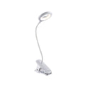 Main image of Ringo White Rechargable Clip on Reading Desk Light Dimmable and Colour Modes | TEKLED 130-03620