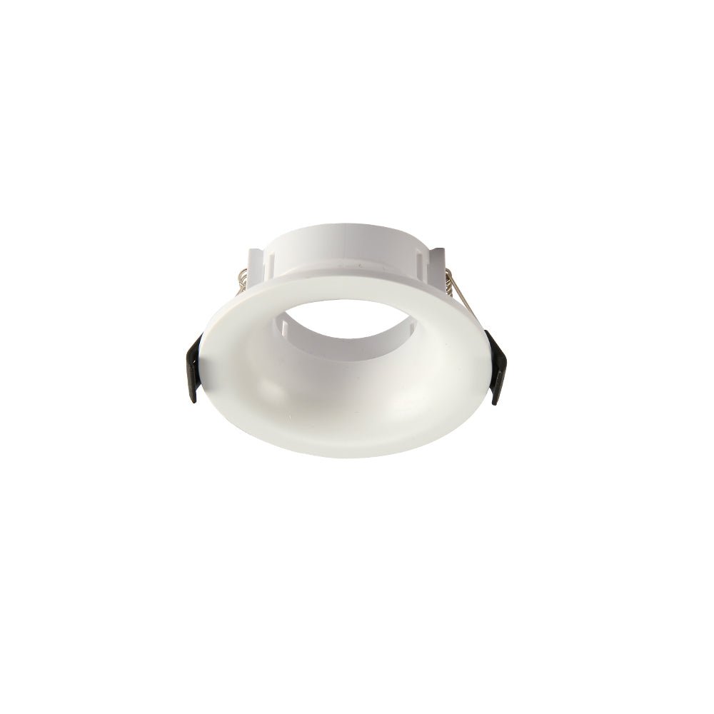 Main image of Round Anti Glare Polycarbonate Recessed Downlight GU10 White  164-03005