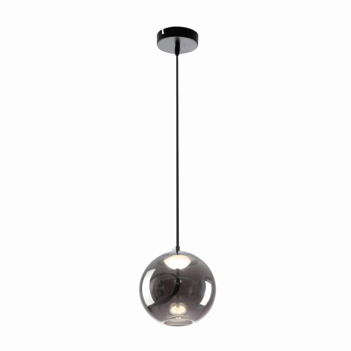 Main image of Smoky Glass Globe Pendant Light S with Built-in LED 4.5W | TEKLED 159-17336