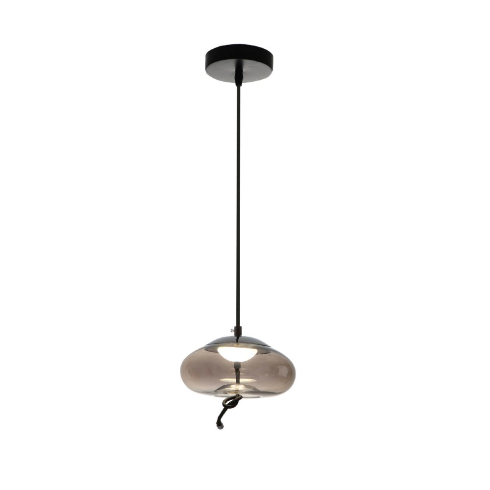 Main image of Smoky Mason Jar Pendant Modern Contemporary Ceiling Light Built-in LED | TEKLED 159-17338