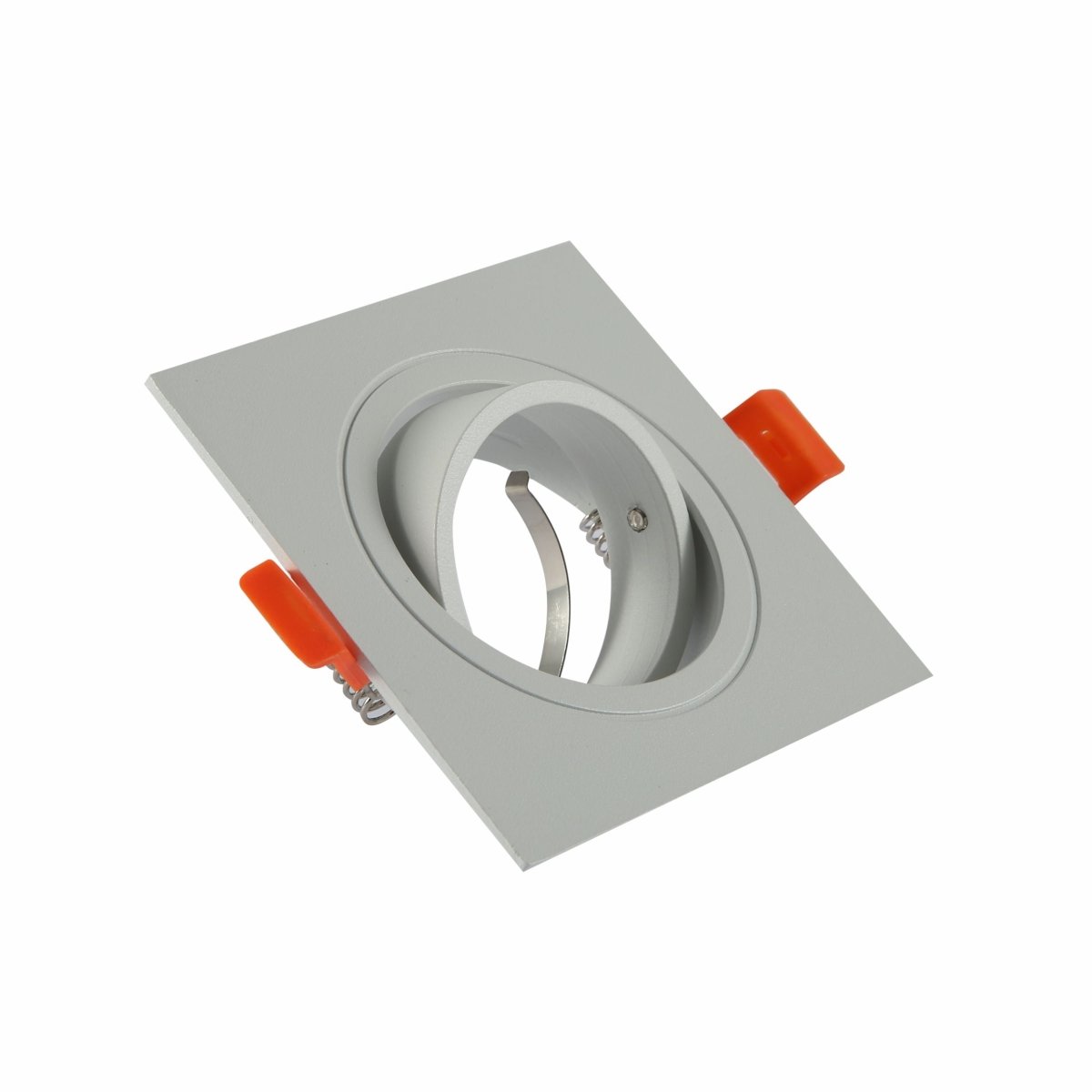 Main image of Square Recessed Tilt Downlight White with GU10 Fitting | TEKLED 165-03884