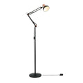 Main image of Swing Arm Architect Model Floor Lamp E27 Black and Copper | TEKLED 130-03349