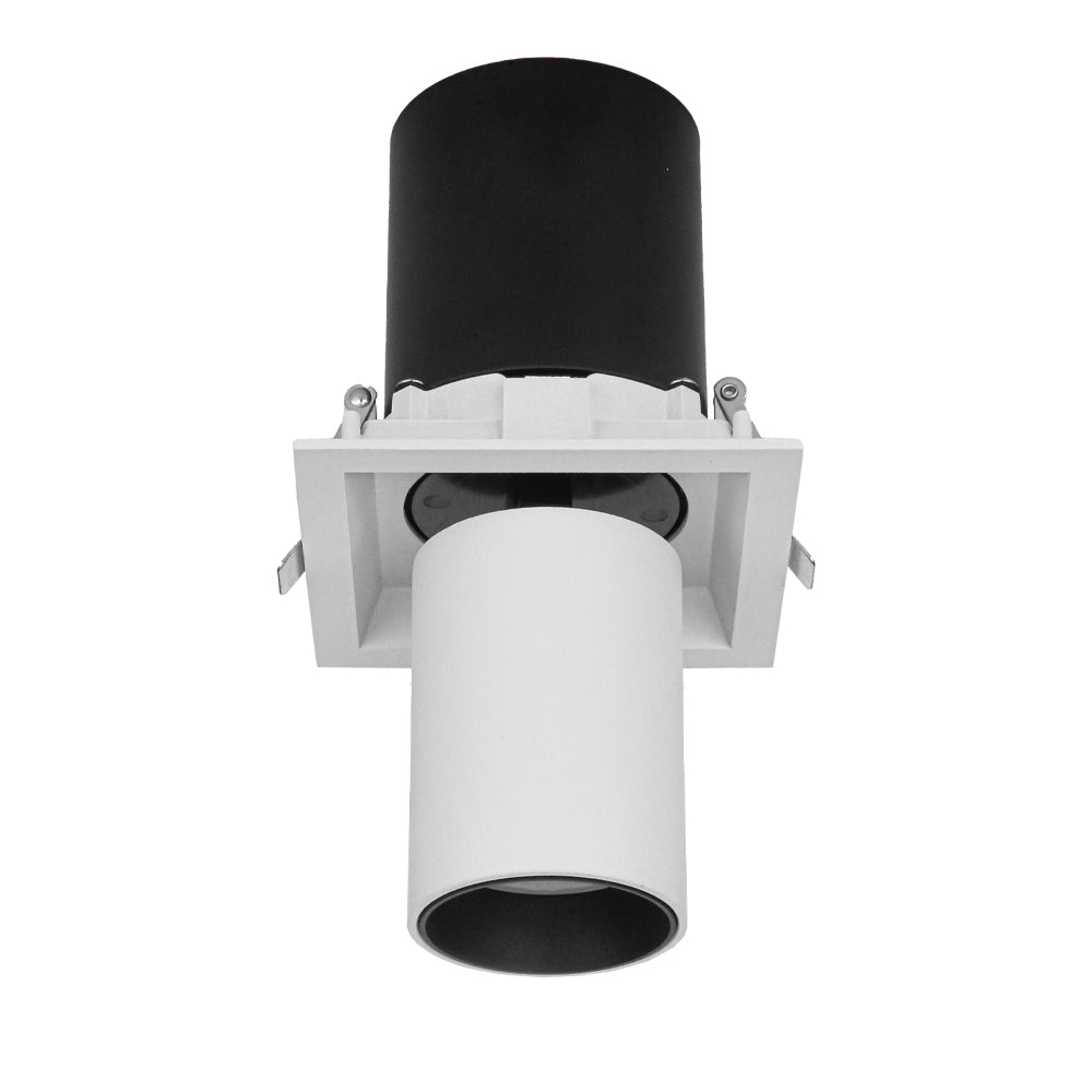 Main image of Telescopic Swivel Adjustable In-Out LED Downlight 10W Cool White 4000K White | TEKLED 165-03938