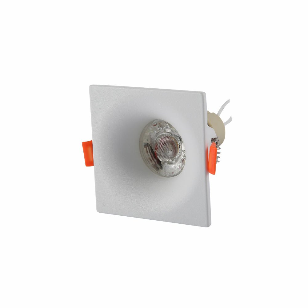 Main image of White Square Diecast Aluminium Downlight GU10 | TEKLED 143-03978