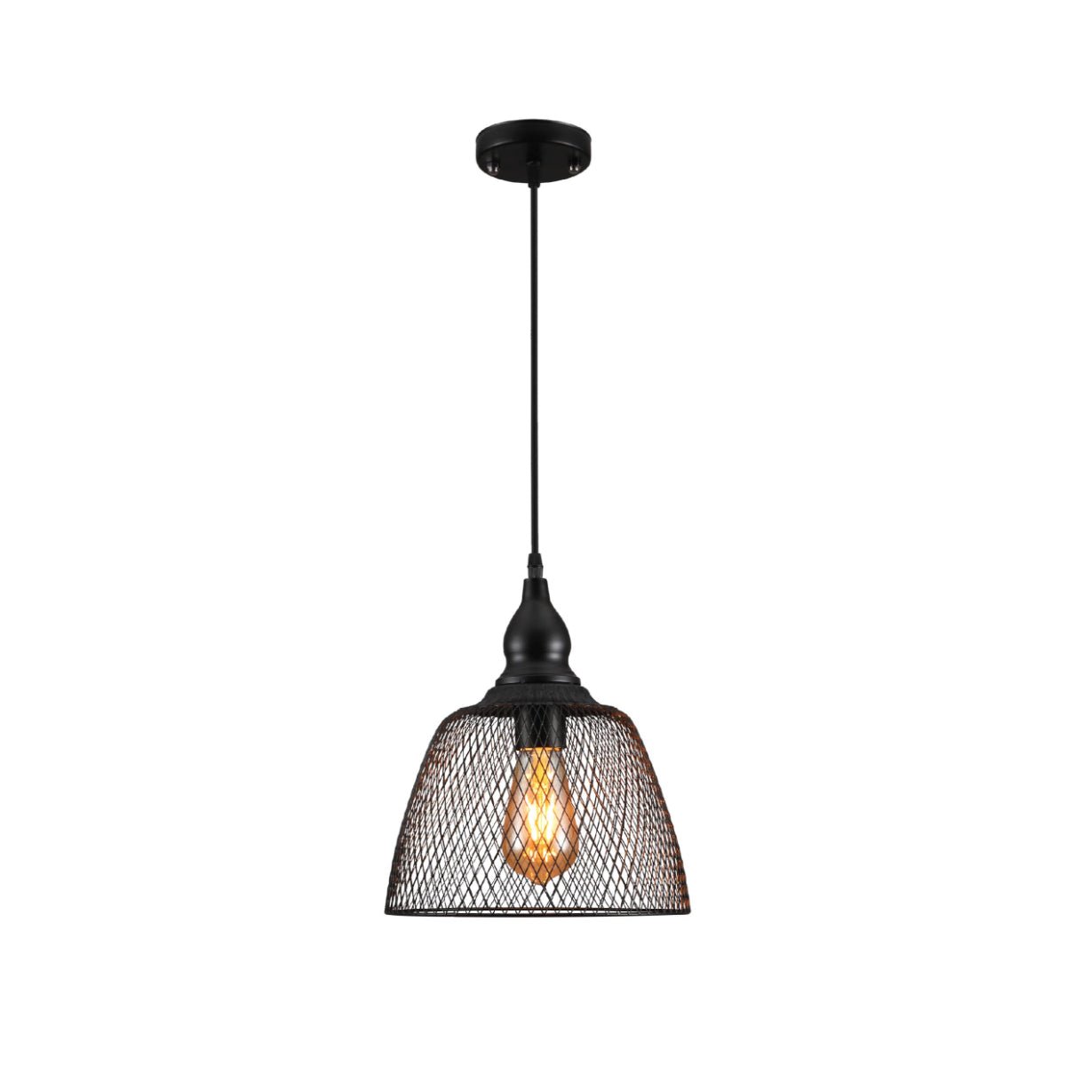 Main image of Wire Mesh Industrial Dome Pendant Ceiling Light with E27 | TEKLED 159-17754