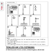 User manual for Sunflower Bollard Lawn Lamp Matt Black Clear Glass E27