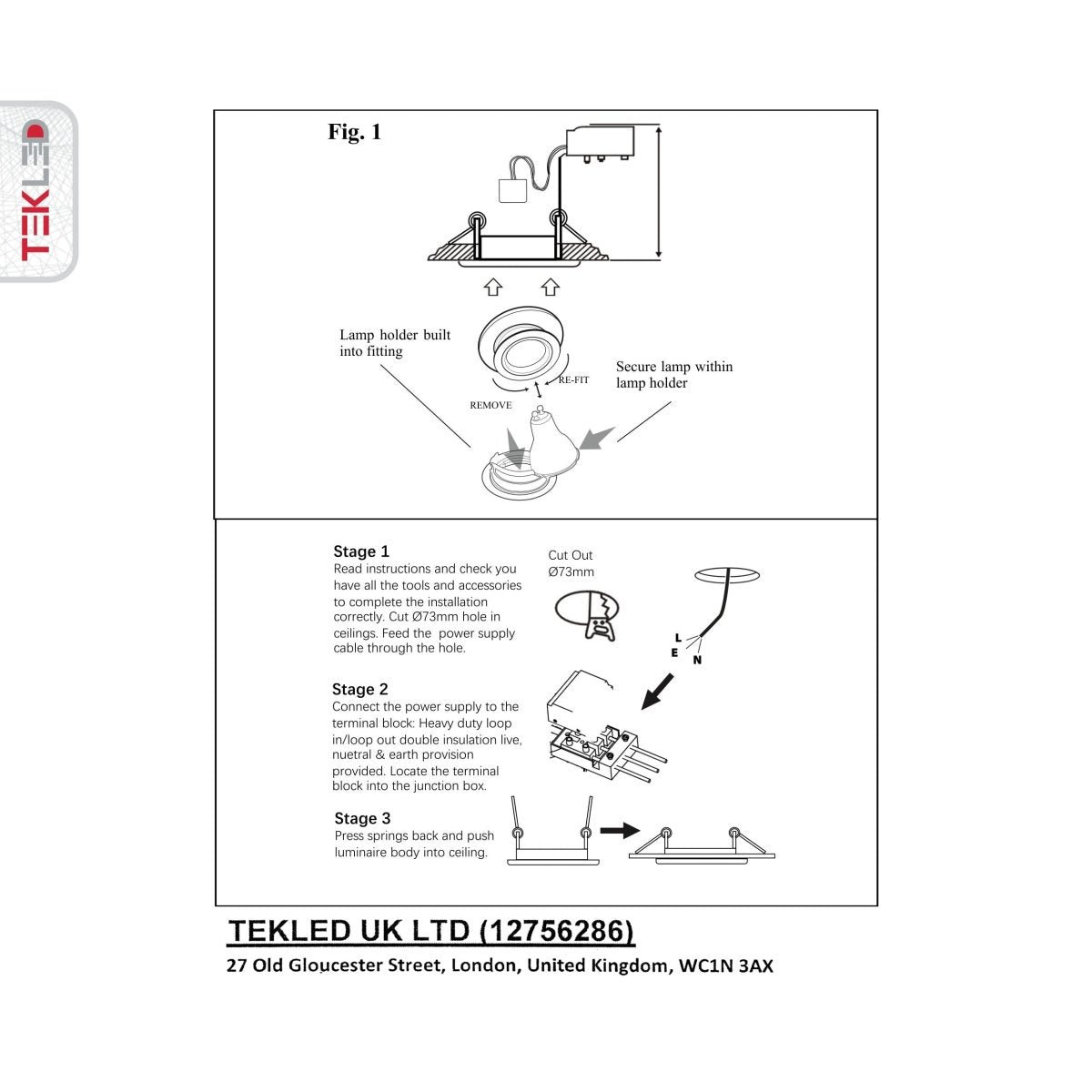 User manual for Vintage Spot Light Fixture GU10 Daisy