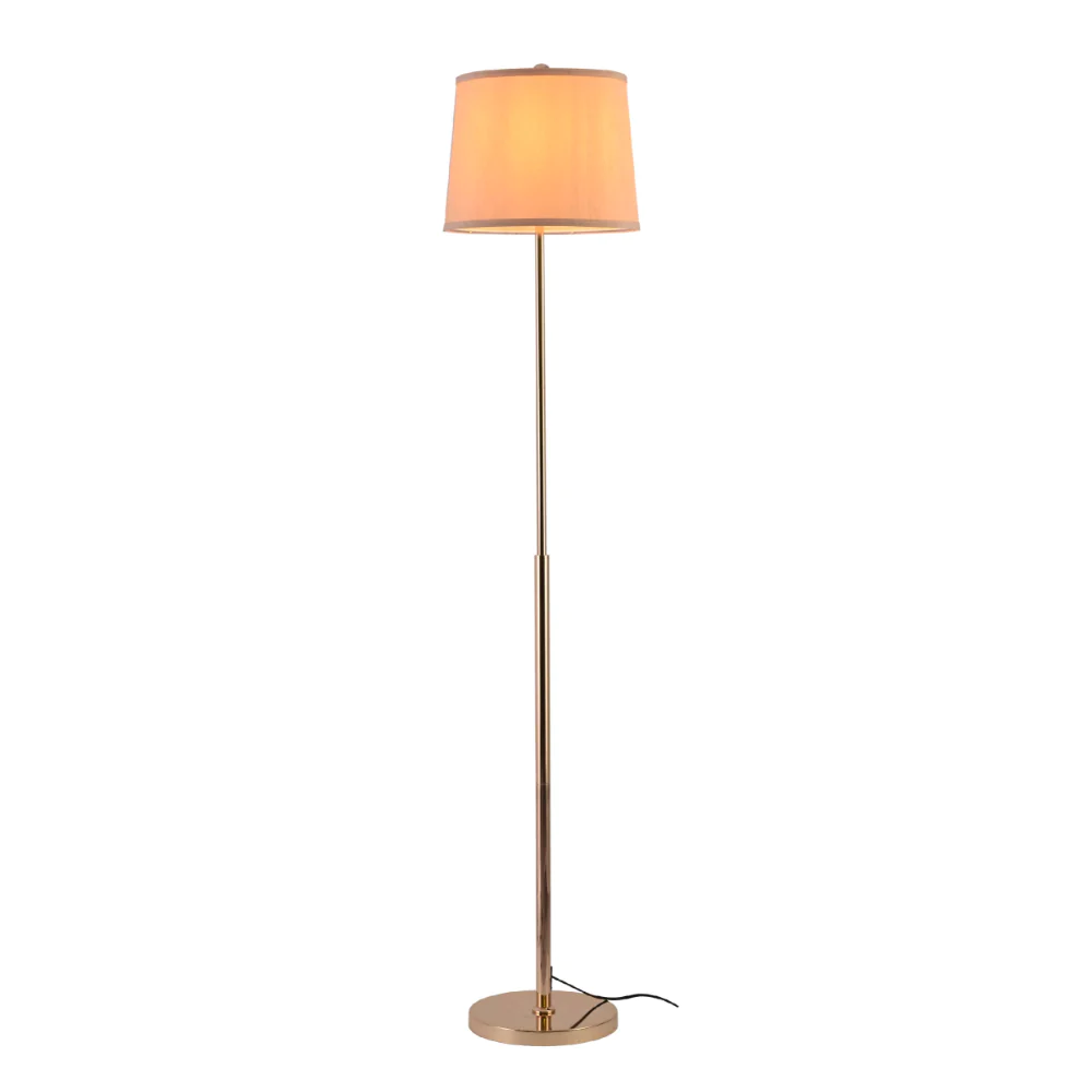 Main image of Minimalist Floor Lamp Rose Gold Flaxen | TEKLED 130-03518