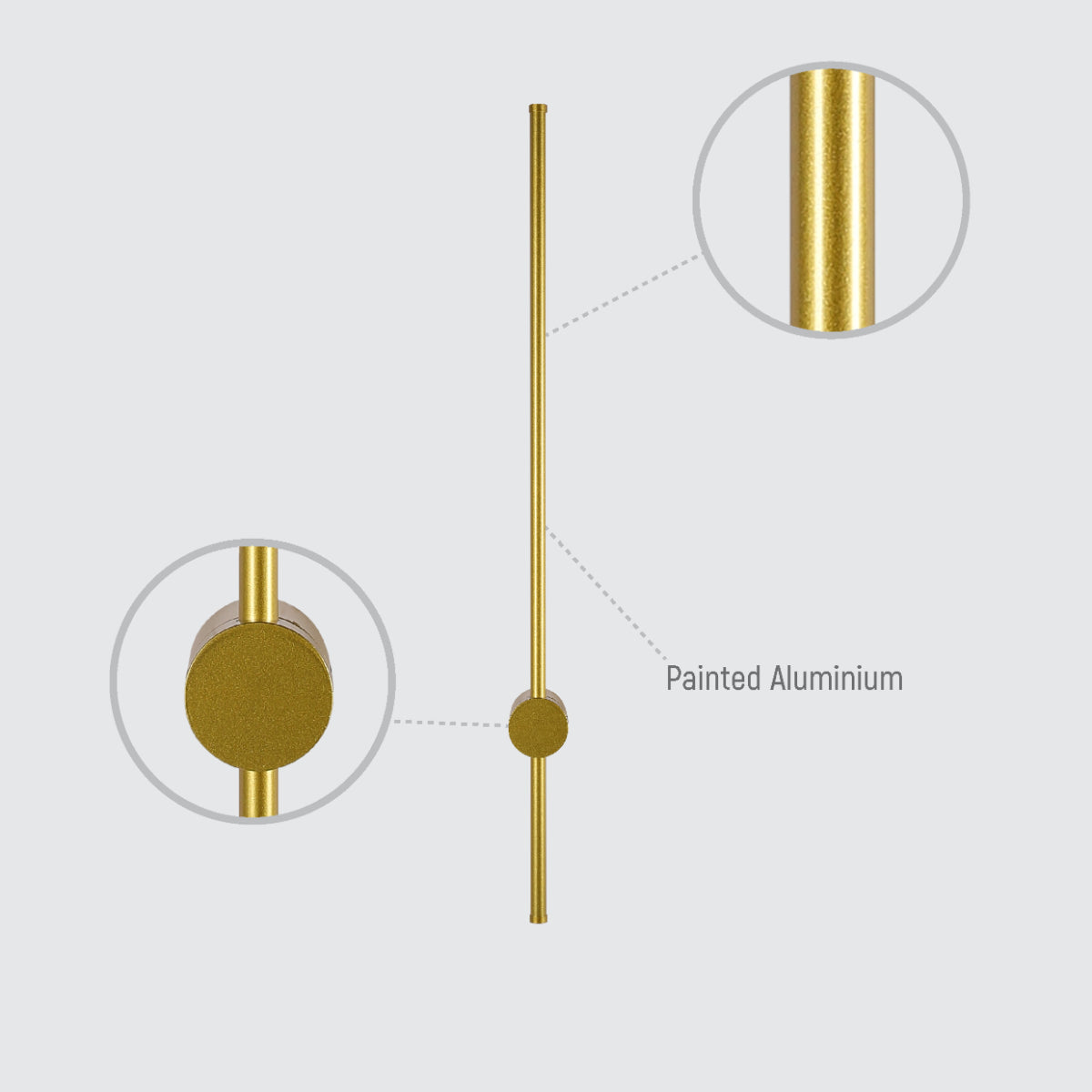 Lighting properties of Minimalist Linear Wall Sconce Light 151-19980