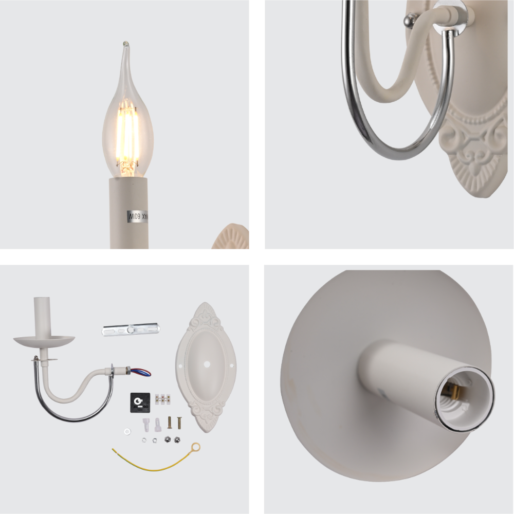 Details of Minimalist U-Shaped Candle Wall Lamp | TEKLED 151-19928