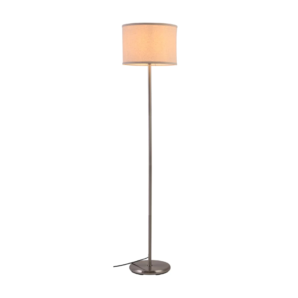 Main image of Minmalist Floor Lamp Nickel Flaxen | TEKLED 130-03524