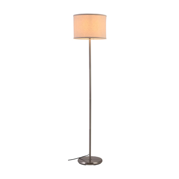 Main image of Minmalist Floor Lamp Nickel Flaxen | TEKLED 130-03524
