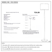 User manual for Minmalist Floor Lamp Nickel Flaxen | TEKLED 130-03524