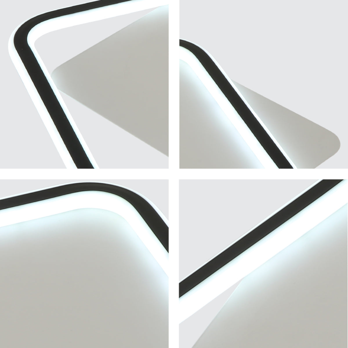 Close shots of Modern Asymmetric LED Flush Ceiling Light 159-18103