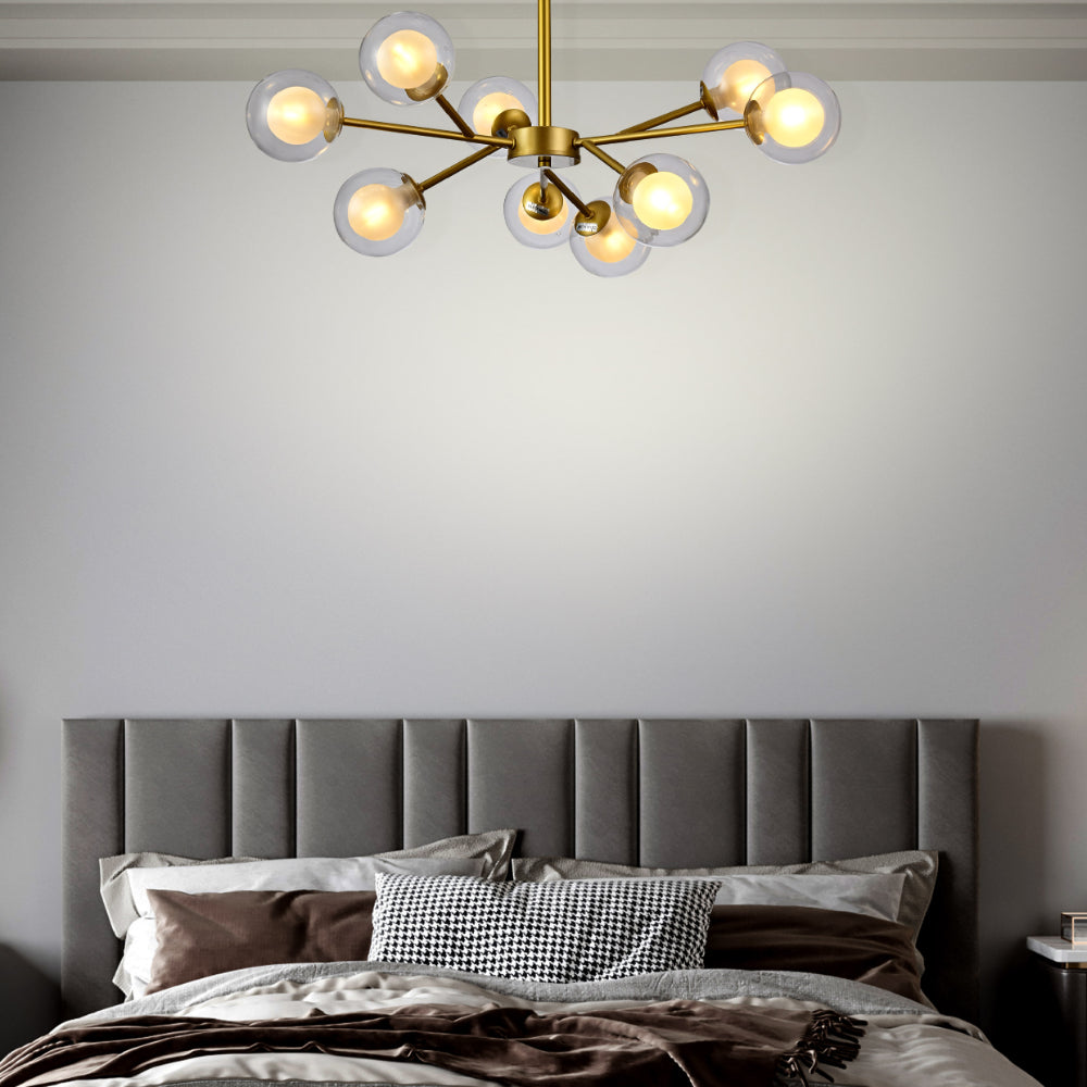 Interior application of Modern Gold Ceiling Light with Double-Layered Globes | TEKLED 158-19708