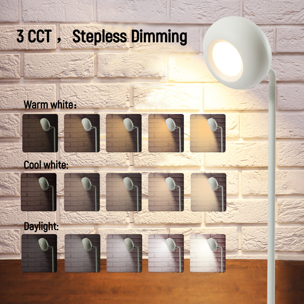 Details of Modern Minimalist Bedside Detachable LED Desk Lamp Rechargeable Portable White TEKLED | TEKLED 130-03755