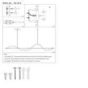 Technical specs of Modern Sleek Infinity Wave LED Pendant Light 159-18119
