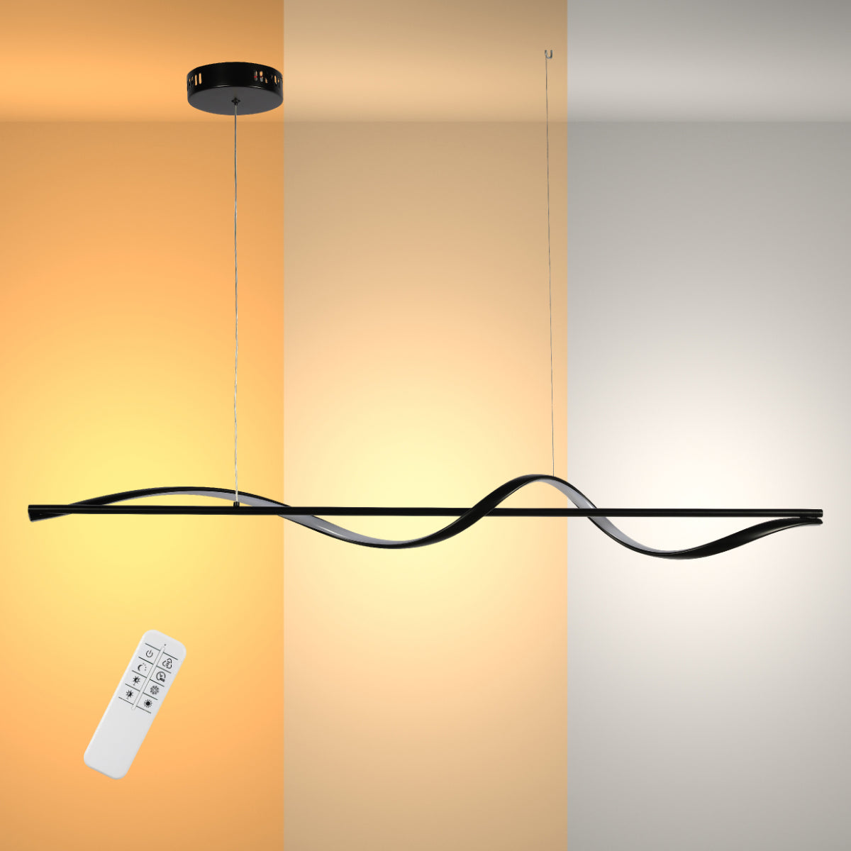 Modern Infinity LED Pendant Light - Dimmable CCT Tuneable TEKLED