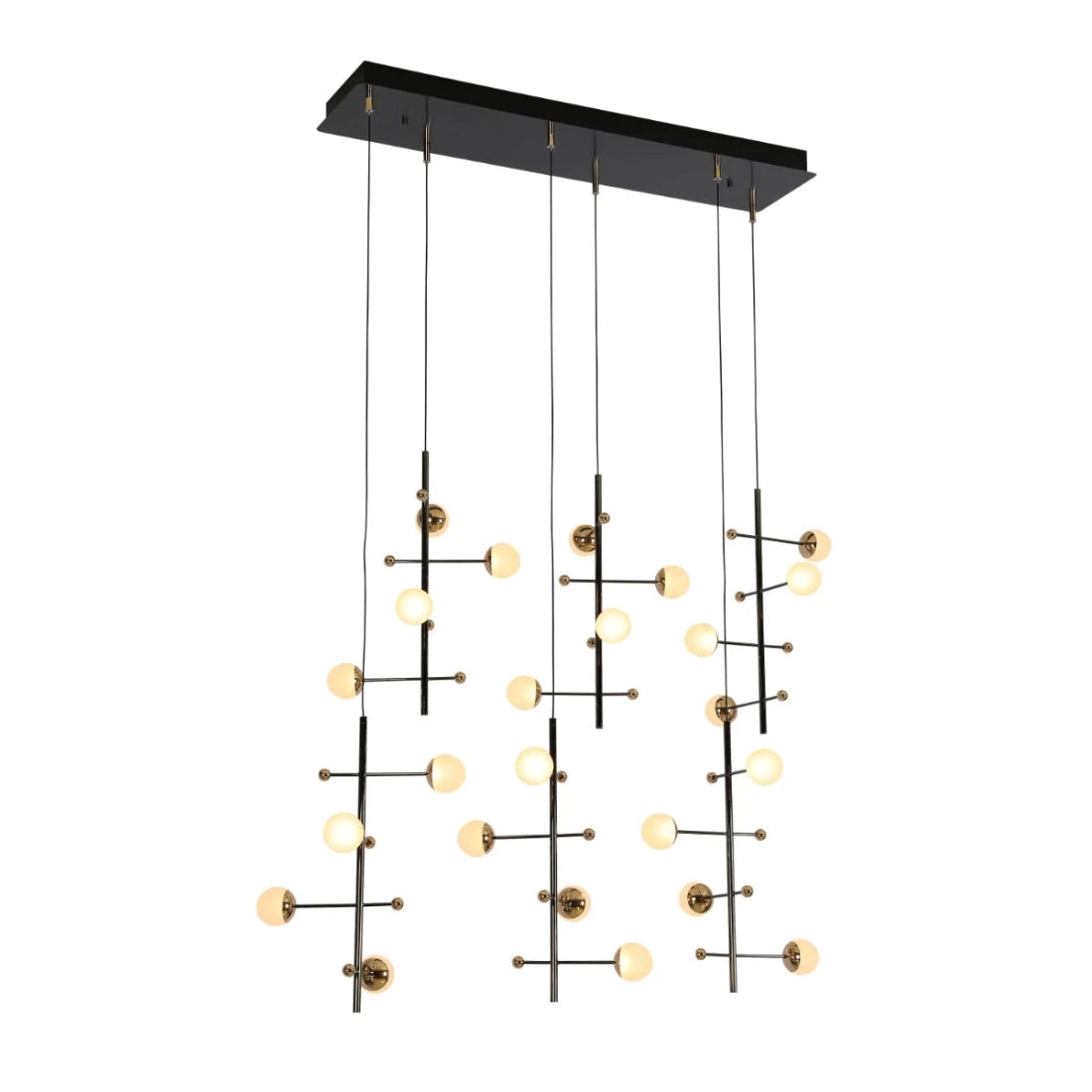 Main image of Modern Spacious Chandelier Ceiling Light Gold  159-18157