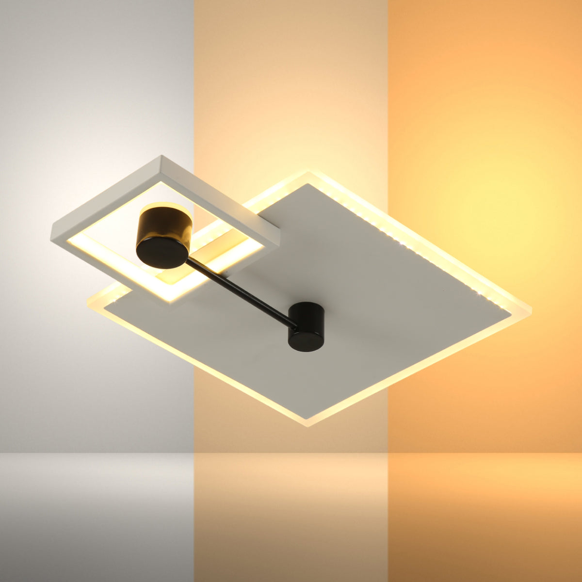 Main image of Modern Squared LED Flush Ceiling Fixture 159-18109