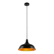 Main image of Modern Step Pendant Light - 38cm Metal Shade in Varied Hues 150-19060