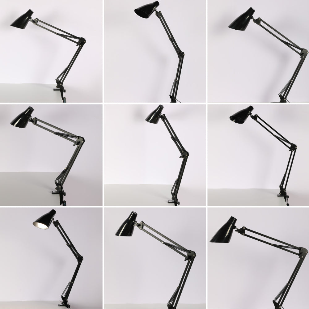 Close up of TEKLED Modern Swing Arm LED Desk Lamp-7W Dimmable 3 CCT Options | TEKLED 130-03766