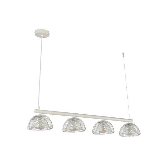 Main image of Modern White Mesh Cage Dome Chandelier with G9 Bulbs - 950mm 150-19038