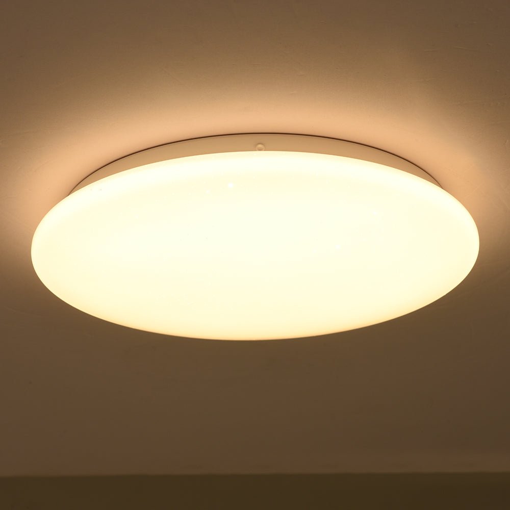 TEKLEDLED Flush Ceiling LightMoonlight Flush Ceiling Light 18W 1440LM IP20 non-yellowing PMMA Cover121-039863000K Warm White1