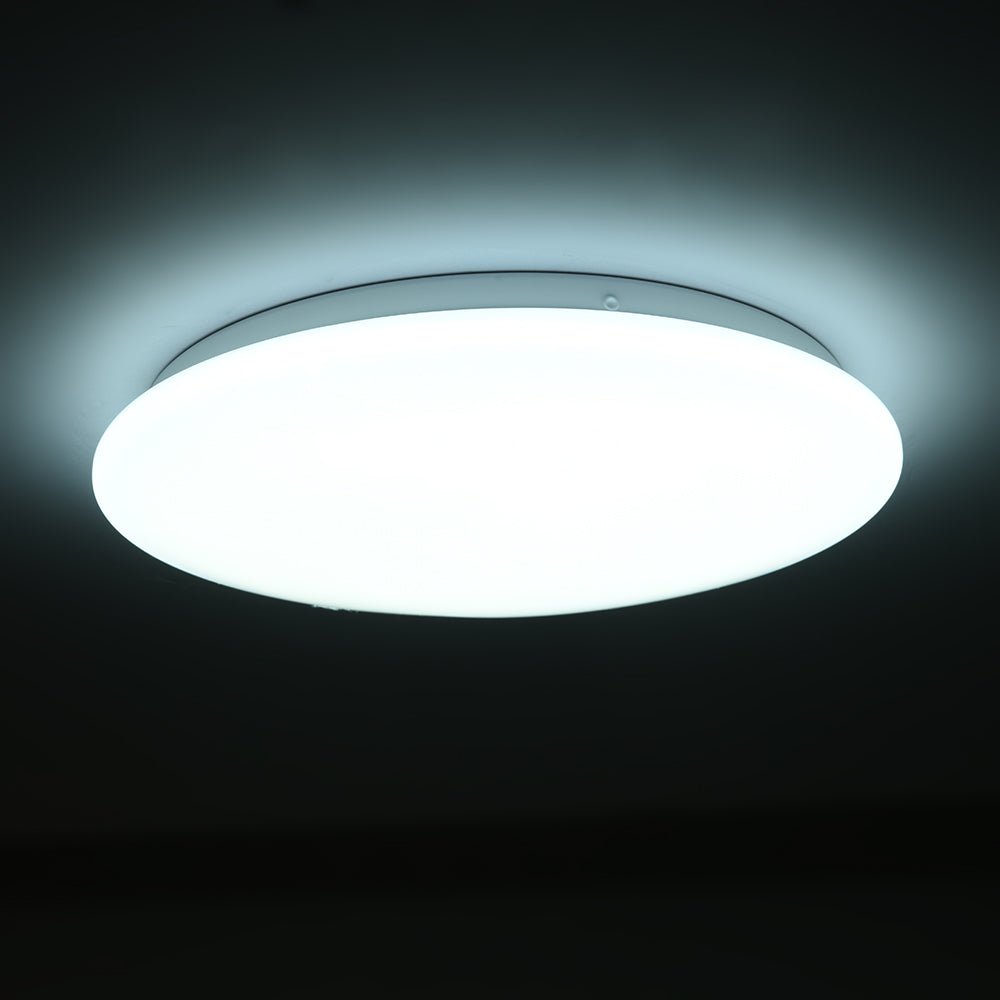 TEKLEDLED Flush Ceiling LightMoonlight Flush Ceiling Light 18W 1440LM IP20 non-yellowing PMMA Cover121-039906500K Cool Daylight3