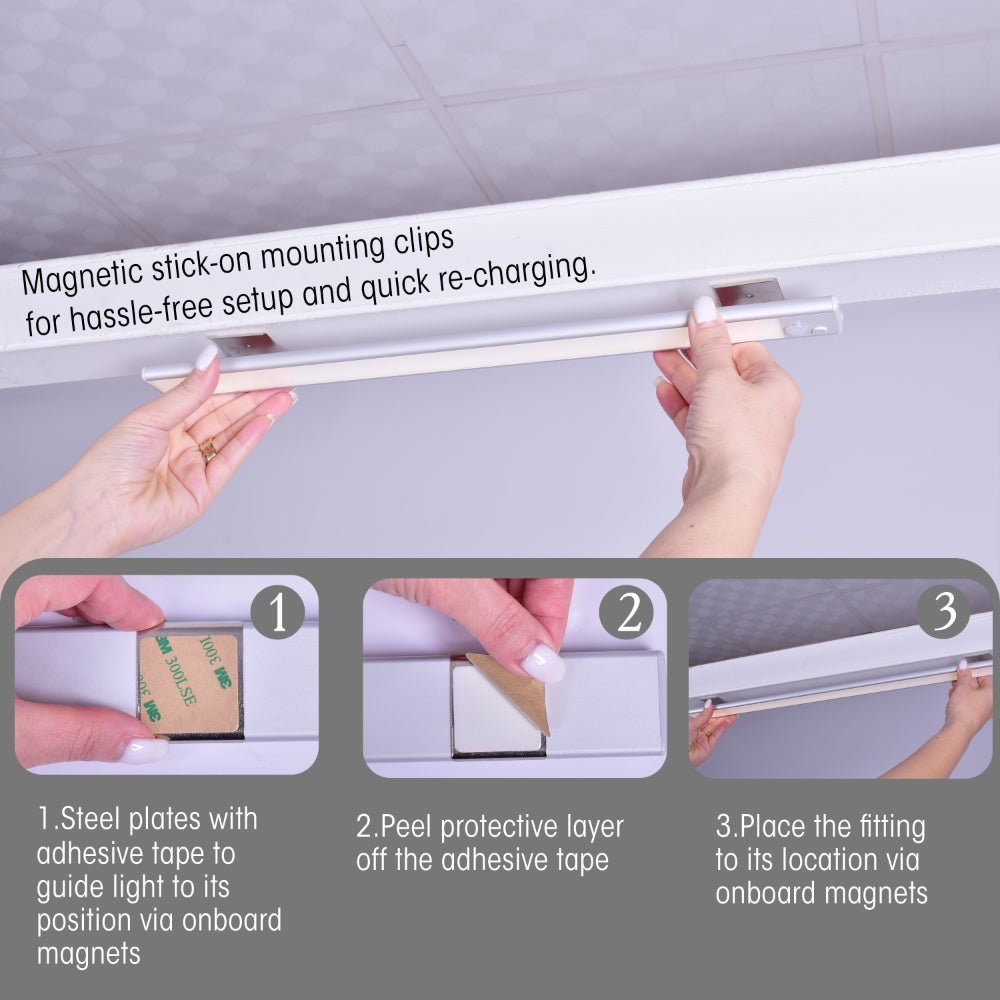 Wireless Motion Sensor LED Cabinet Lights by TEKLED 40cm 60cm