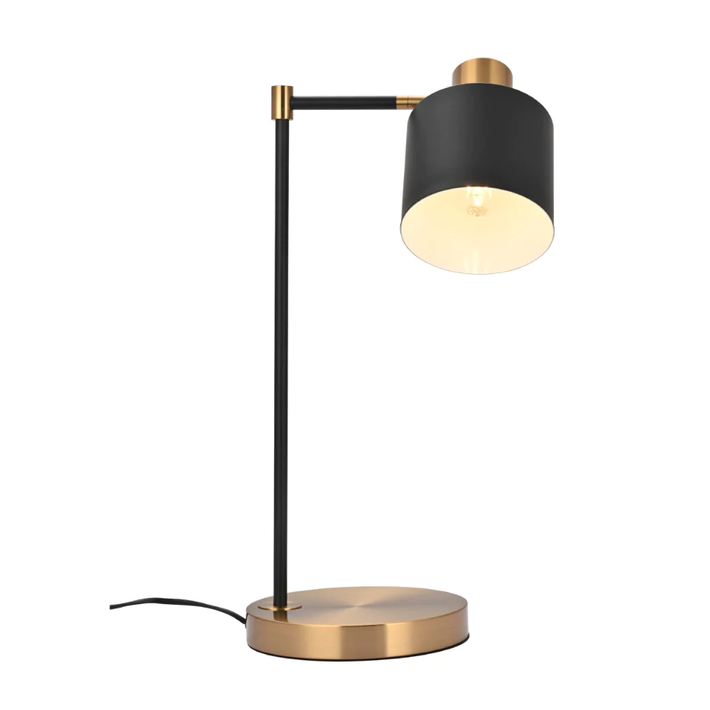 Main image of Nordic Pole Reading Desk Lamp Black Gold | TEKLED 130-03634