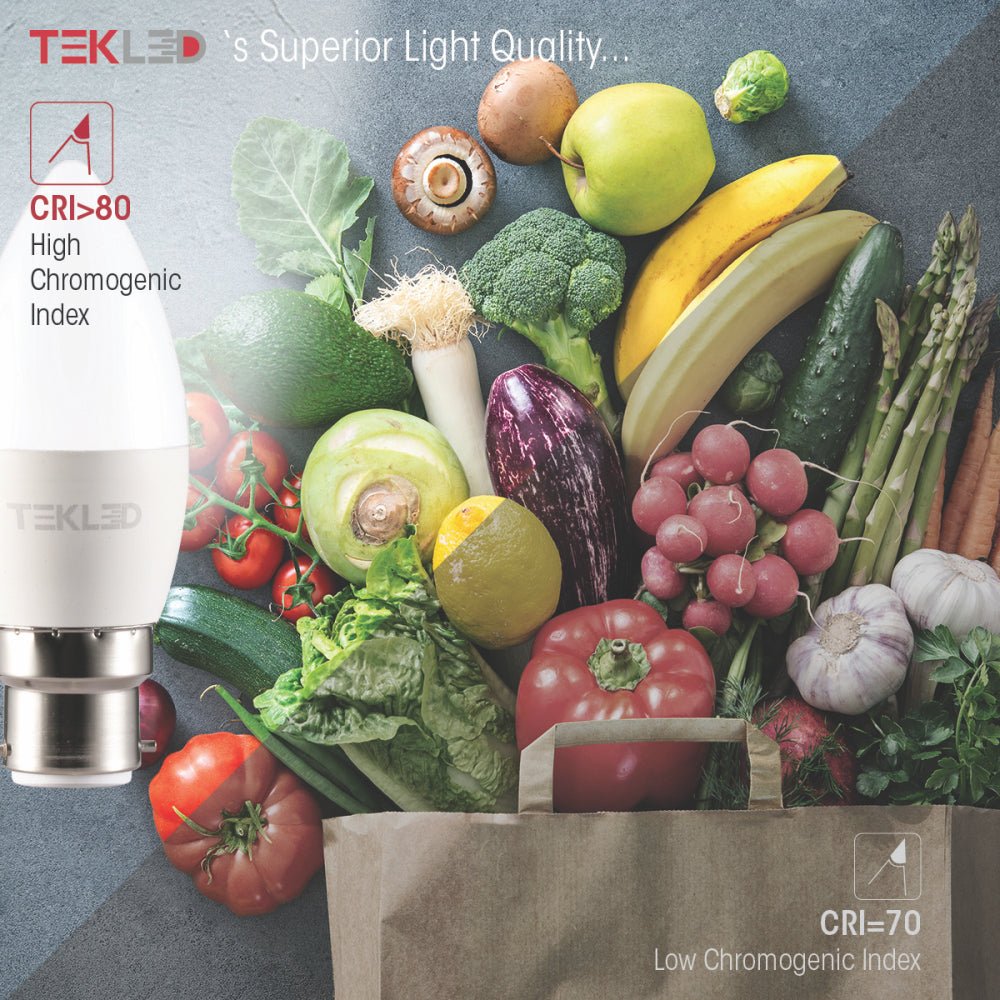 Light quality specs of cetus led candle bulb c37 b22 bayonet cap 6w 6000k cool daylight pack of 6/10