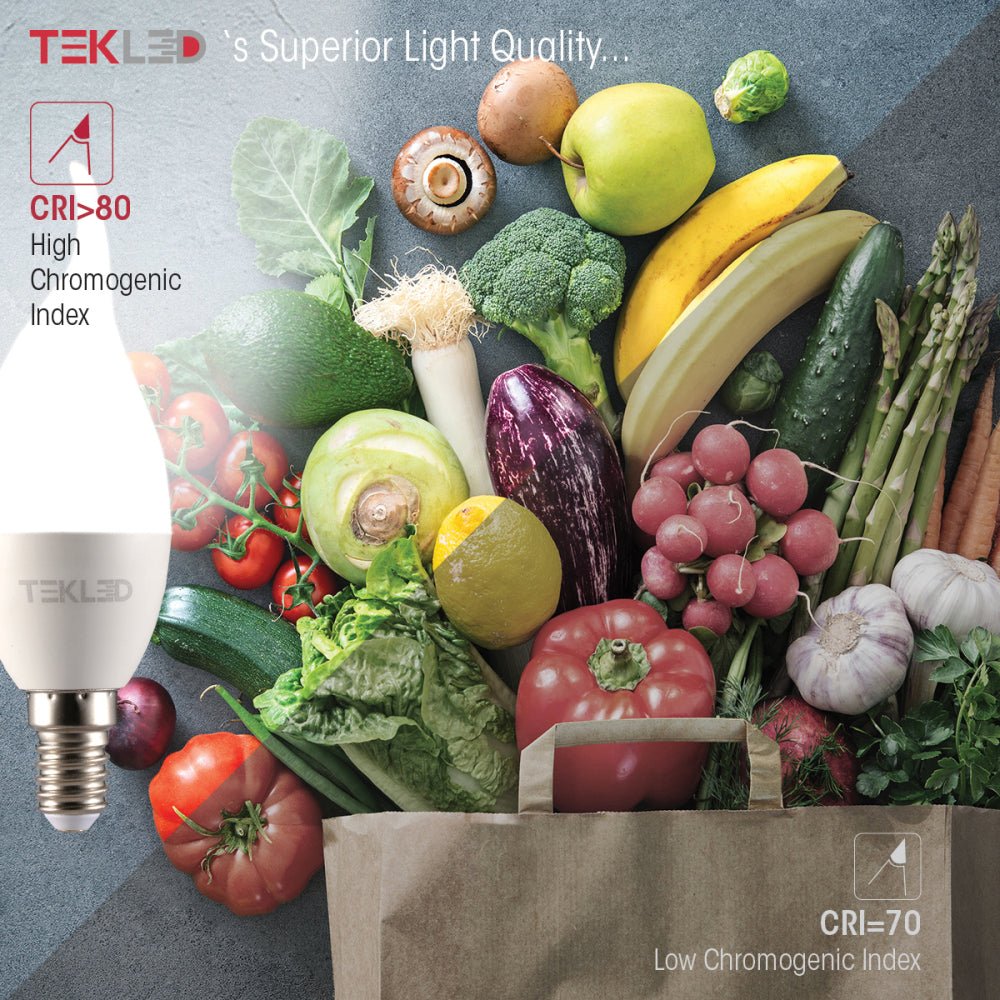 Light quality specs of pisces led candle bulb c37 tail e14 small edison screw 6w 6000k cool daylight pack of 6/10