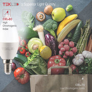 Light quality specs of vela led candle bulb c37 e14 small edison screw 5w 6500k cool daylight pack of 6/10