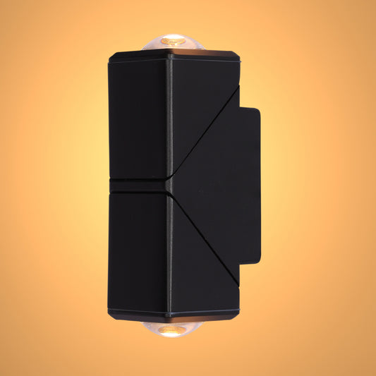 Main image of Rotatable Cubes Outdoor LED Wall Light Black 3000K Narrow Beam 182-03420