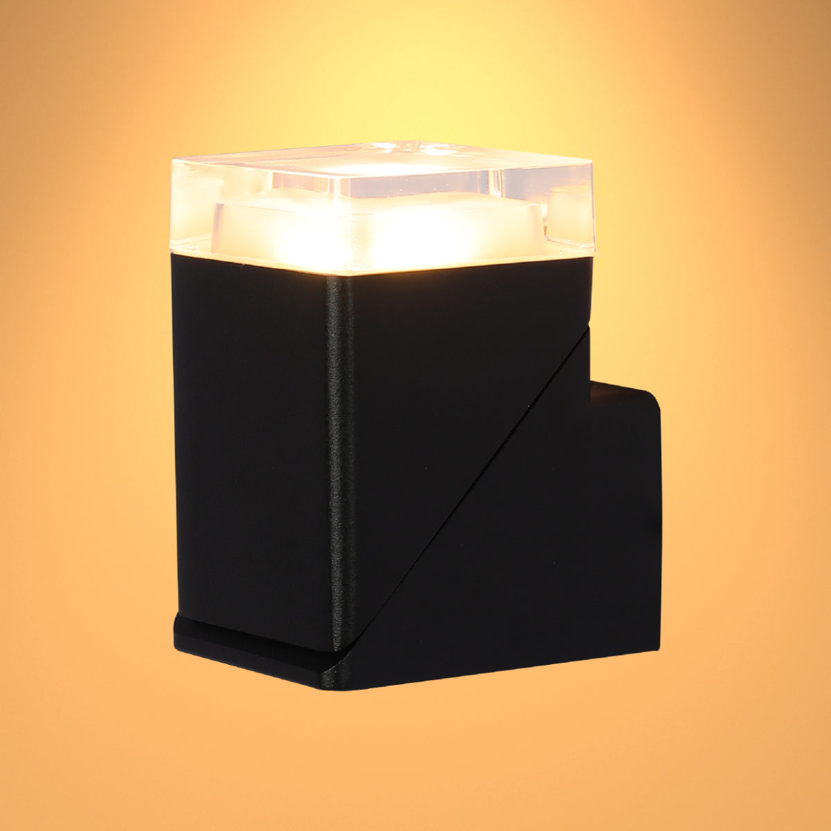 Main image of Rotatable Cubes Outdoor LED Wall Light Black 3000K Wide Beam 182-034210