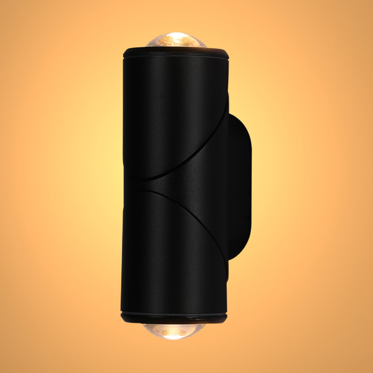 Main image of Rotatable Cylinders  Outdoor LED Wall Light Black 3000K Narrow Beam 182-034160