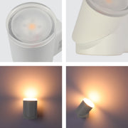 Close shots of Rotatable Cylinders  Outdoor LED Wall Light White 3000K Wide Beam 182-03417
