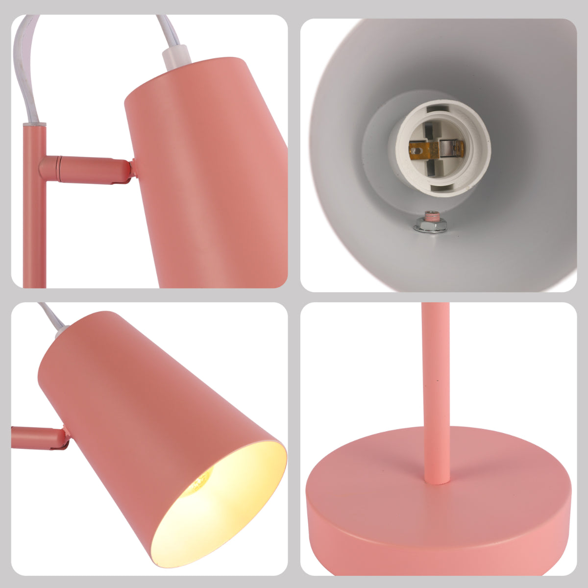 Lighting properties of Sleek Cut Cone Desk Lamp in Vibrant Colors - Modern Elegance 130-03668