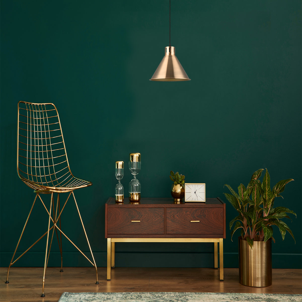 Sleek Industrial Cone Pendant Light 150-18433 in play