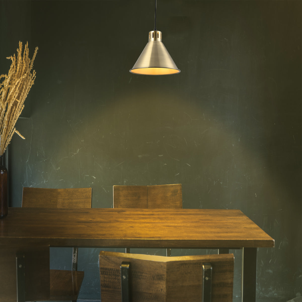 Where to use  Sleek Industrial Cone Pendant Light 150-18434