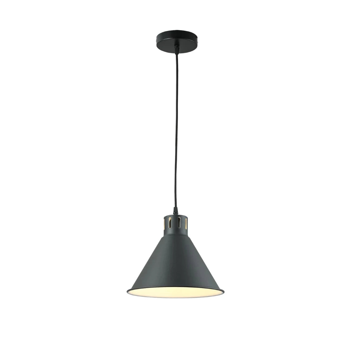 Main image of  Sleek Industrial Cone Pendant Light 150-18435