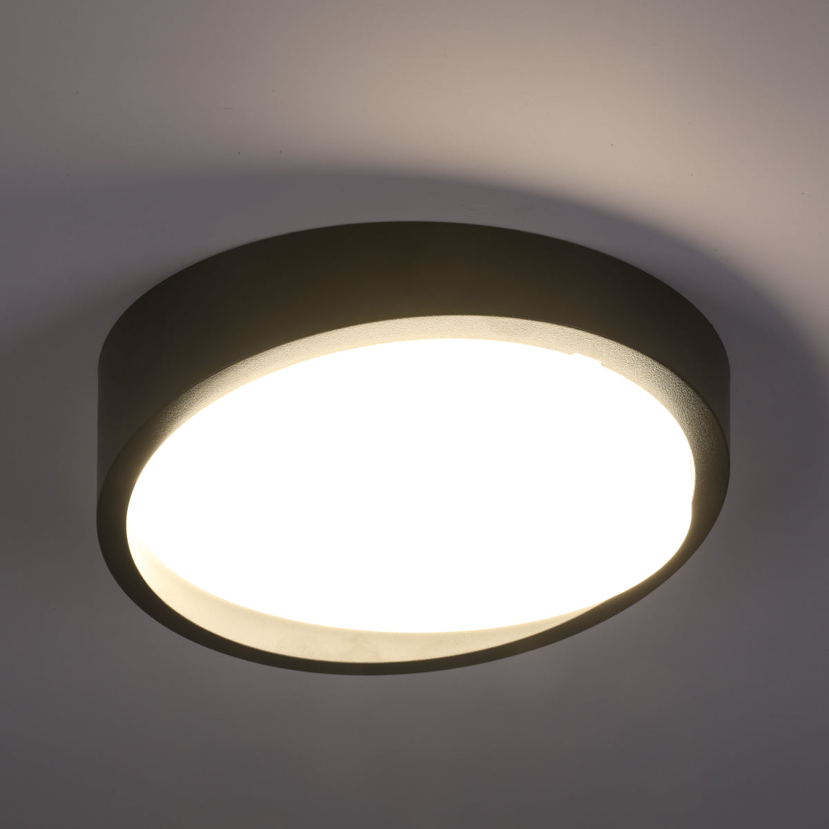 Sleek LED Bulkhead Light IP65 Ceiling Wall Interior Exterior 18W 4000K Black 181-15365 in play