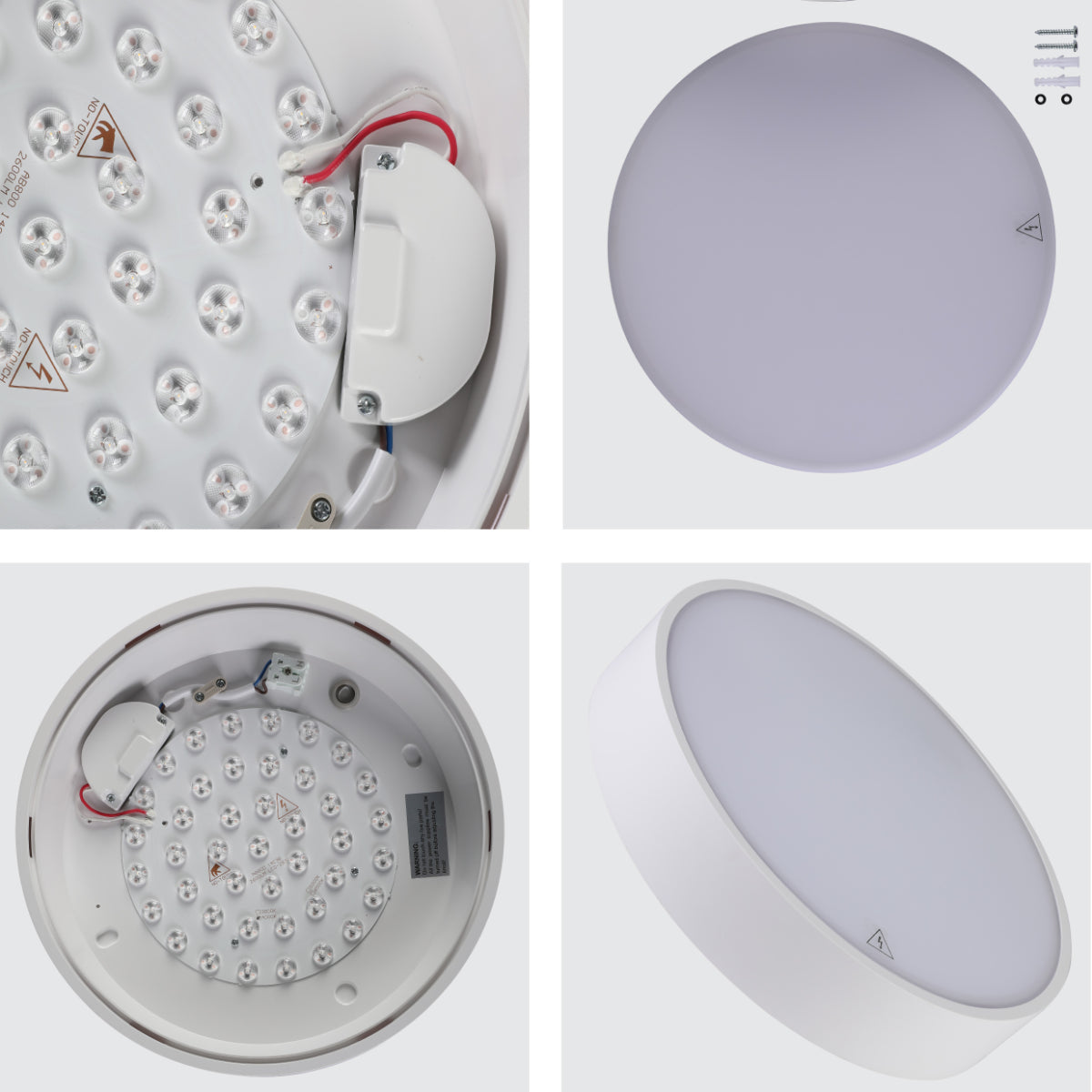 Close shots of Sleek LED Bulkhead Light IP65 Ceiling Wall Interior Exterior 24W 4000K White 181-15361