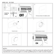 Technical specs of Sleek LED Bulkhead Light IP65 Ceiling Wall Interior Exterior 24W 4000K White 181-15361