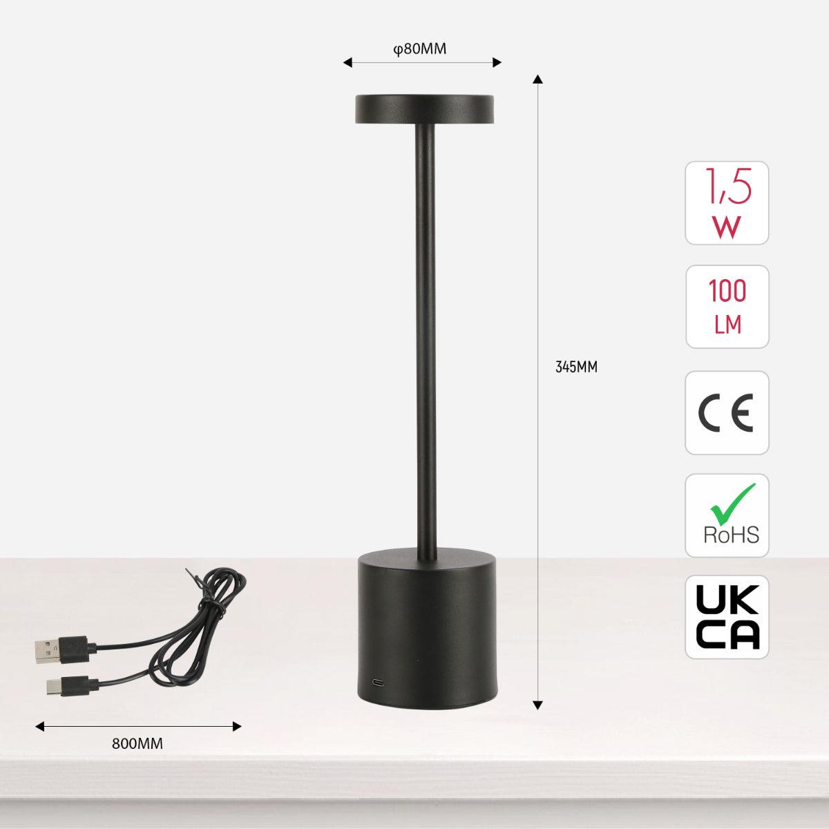 Elegant LED Column Lamp - Dimmable & CCT Adjustable | TEKLED