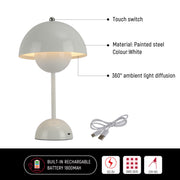 Technical specs of Spherical Harmony LED Table Lamp – Dual-Color Elegance 130-03734