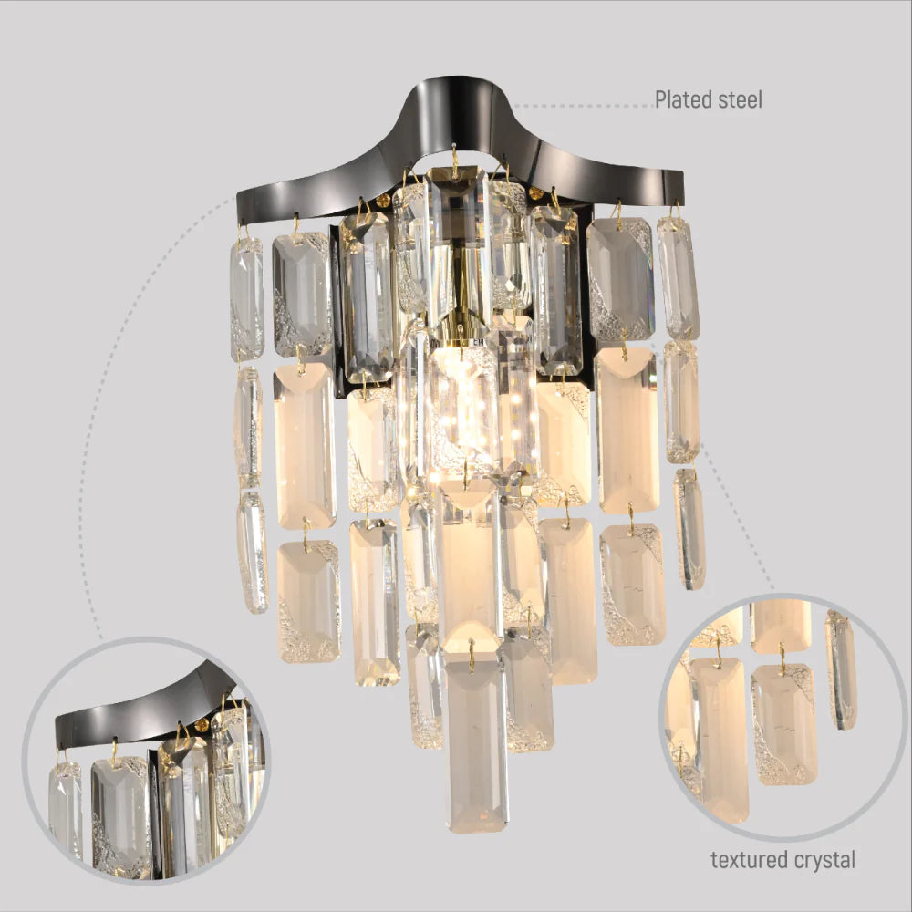 Details of Star Crystal Chandelier Wall Light | TEKLED 151-19962