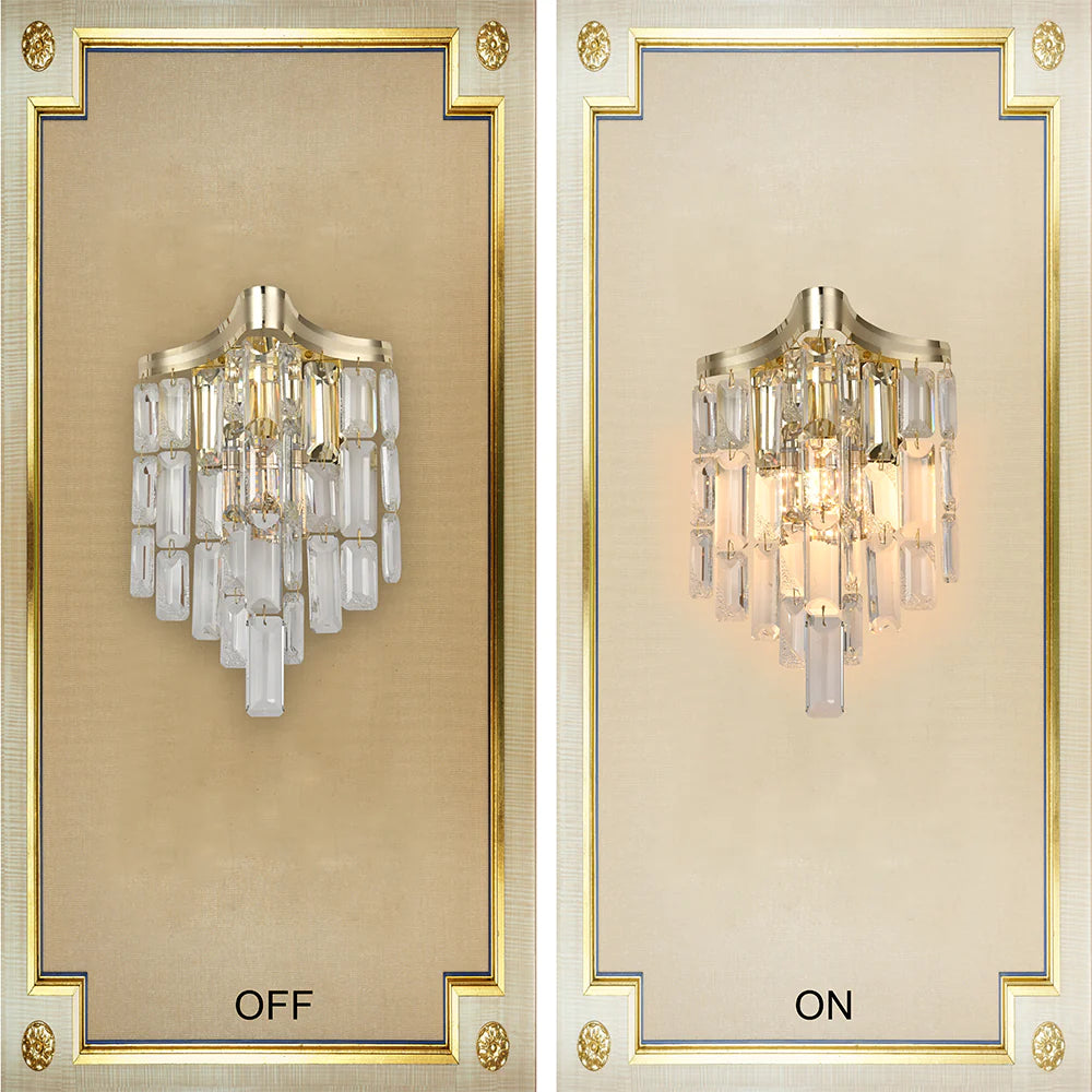 Interior use of Star Crystal Chandelier Wall Light | TEKLED 151-19960